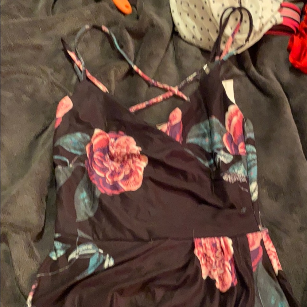 NWT floral skort romper